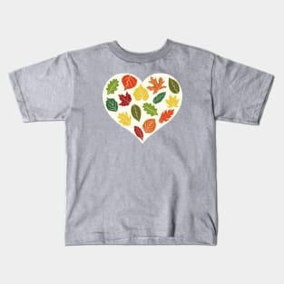 Heartfelt Autumn | Brown Kids T-Shirt